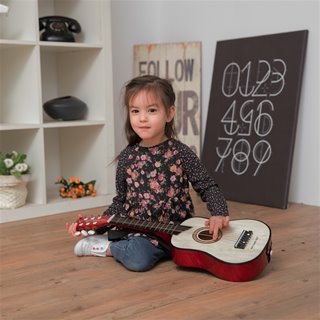 Toy guitar deluxe - brown